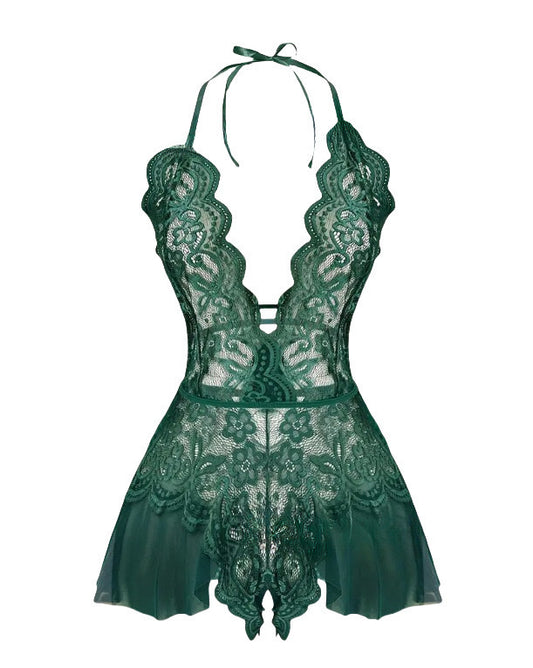 Sheer Lace Lingerie Bodysuit